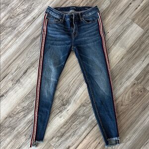 Vigoss Blue Jeans with Red Stripe